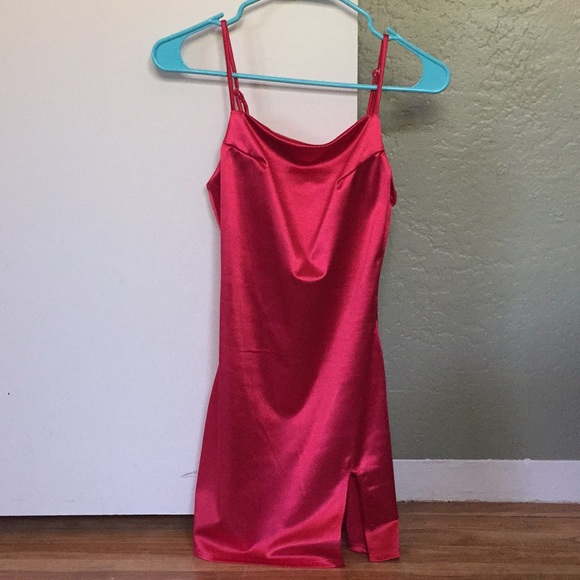 Satin Mini Dress - Picture 2 of 3